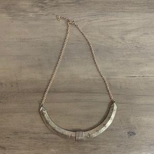 Gold collar-style necklace